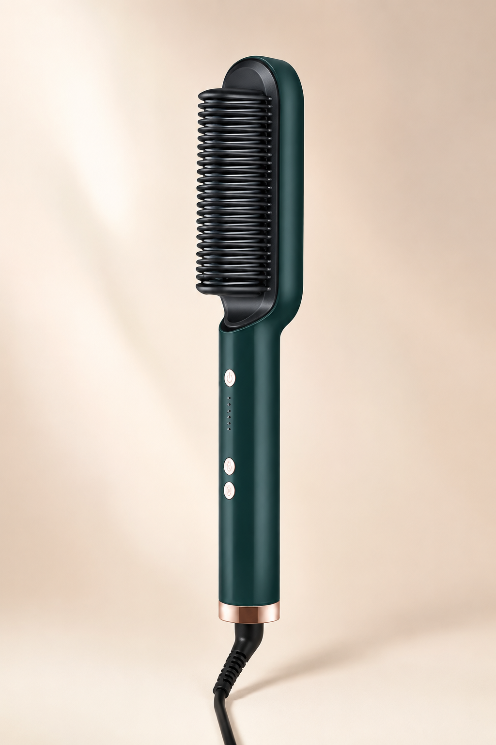 Hair Straightener Ceramic Hot Comb 2 in 1 Electric Straighten Hair Brush Negative Ion Fast Heating Styling Tool