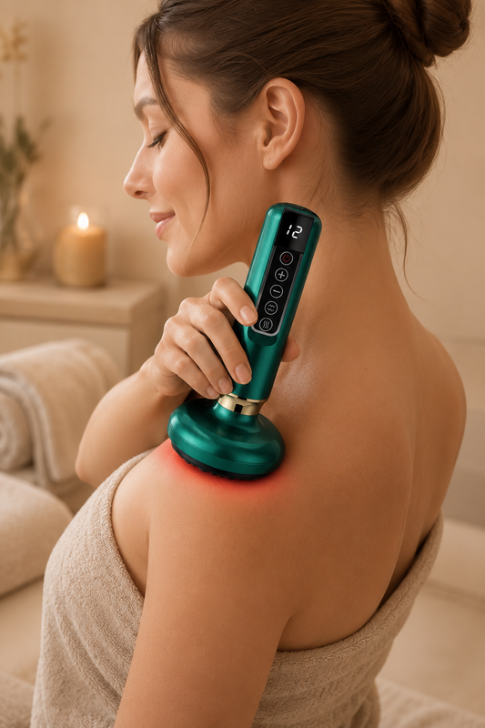 Smart Body Massager Vacuum Suction Device Cellulite Fat Burning Handheld Chinese Sculpting Heating Cups for Belly Back Massage