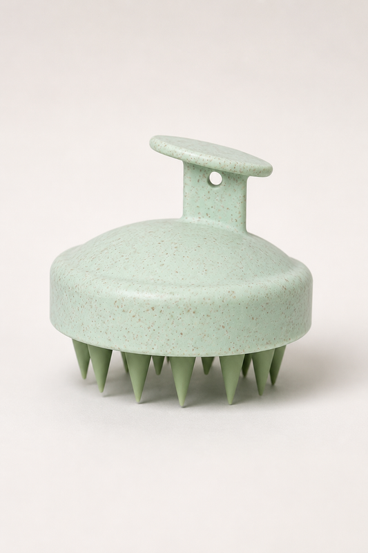 Cepillo de champú de silicona para masaje del cuero cabelludo