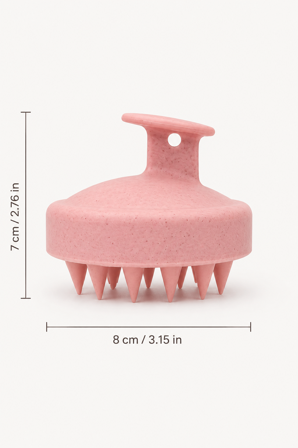 Cepillo de champú de silicona para masaje del cuero cabelludo