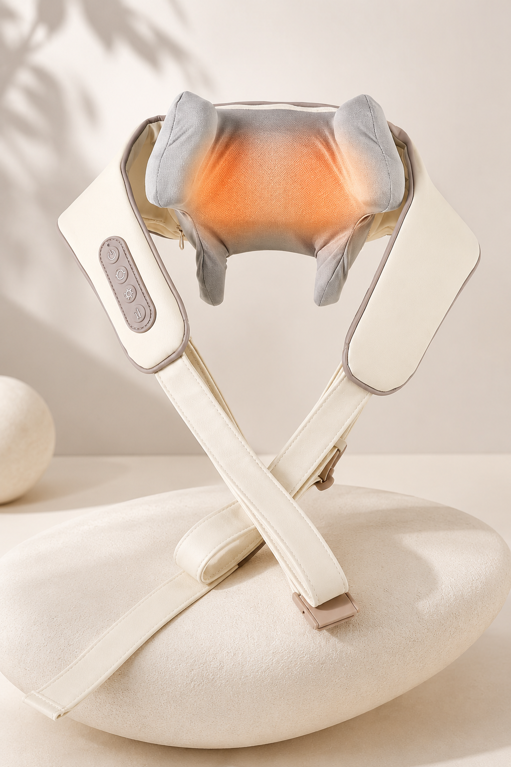 26W Brushless Motor Neck and Shoulder Massager Wireless Shoulder and Back Kneading Massage Shawl Neck Massager