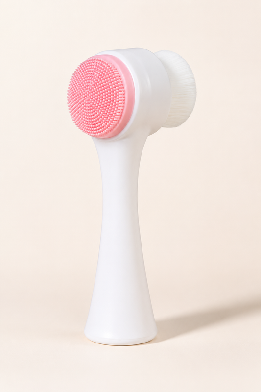 Dual-Sided Silicone Facial Cleansing Brush