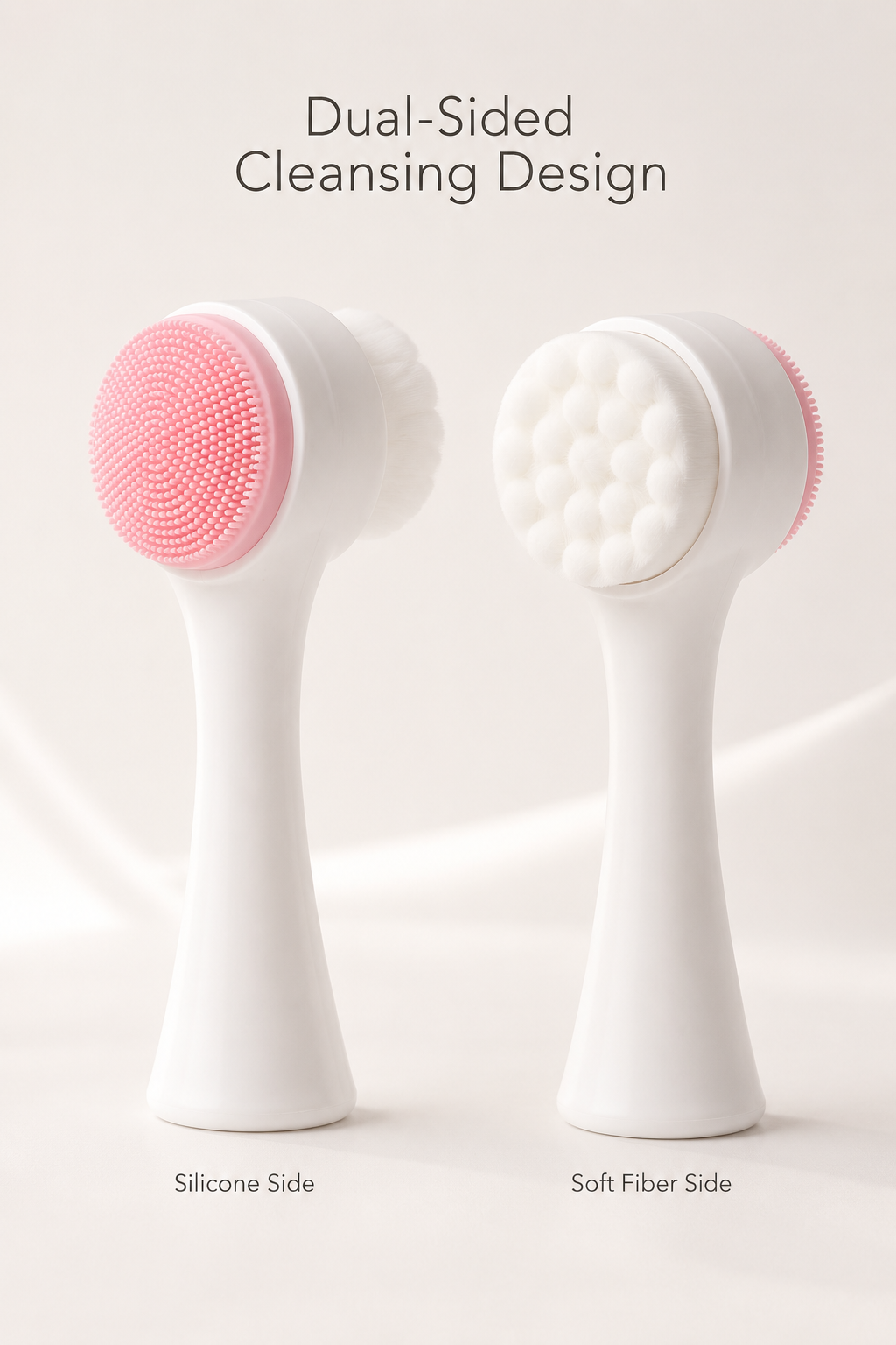 Dual-Sided Silicone Facial Cleansing Brush