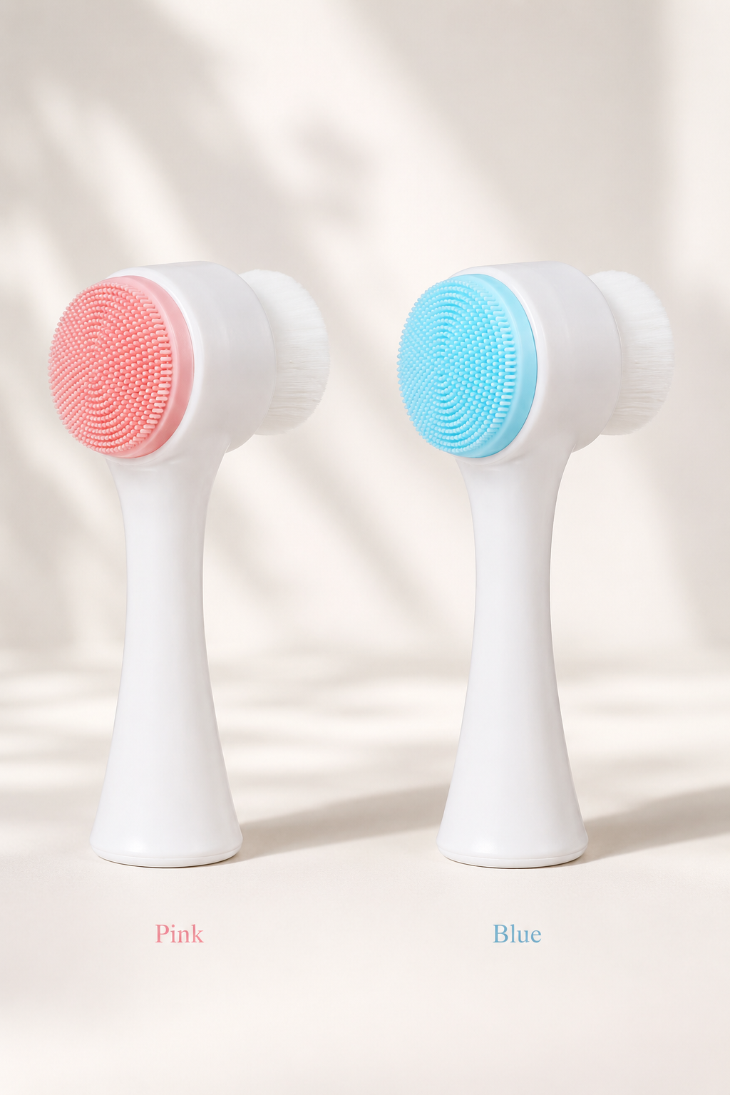 Dual-Sided Silicone Facial Cleansing Brush