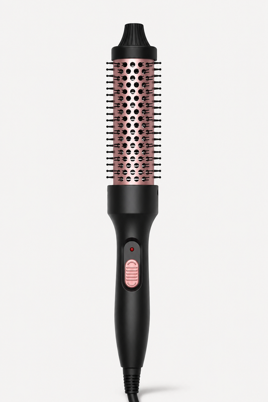Curling Thermal Brush Double PTC Heated Curling Iron Brush Anti-Scald Round Brush 32mm Hair Curler Hot Volumizing Brush Styler