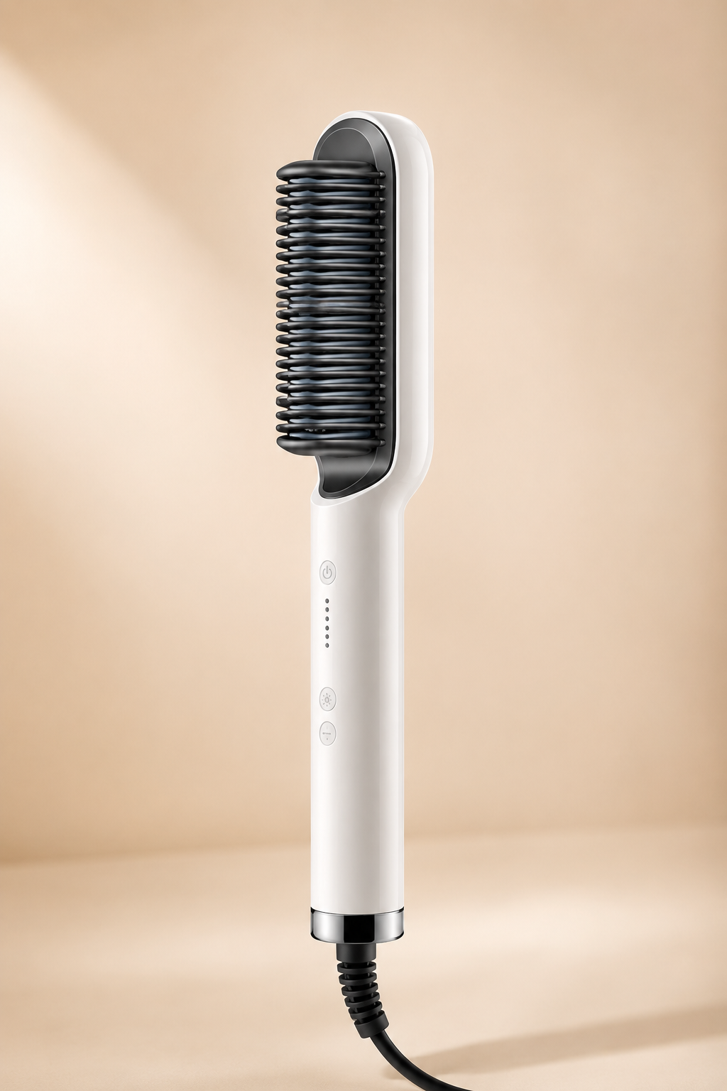 Hair Straightener Ceramic Hot Comb 2 in 1 Electric Straighten Hair Brush Negative Ion Fast Heating Styling Tool