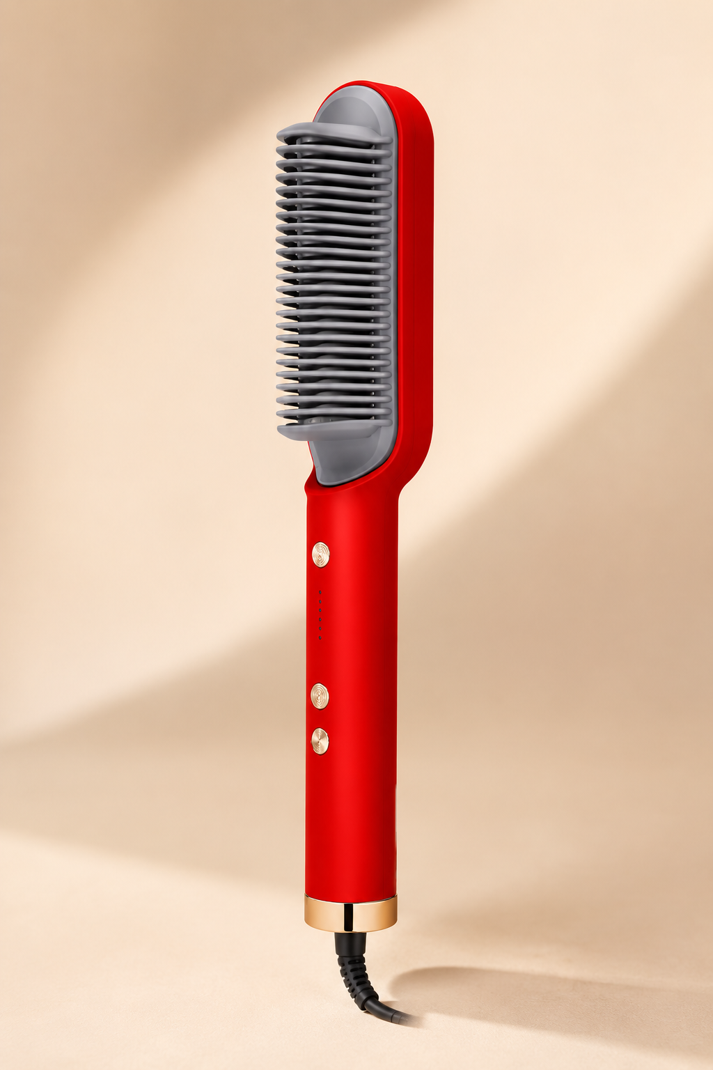 Hair Straightener Ceramic Hot Comb 2 in 1 Electric Straighten Hair Brush Negative Ion Fast Heating Styling Tool