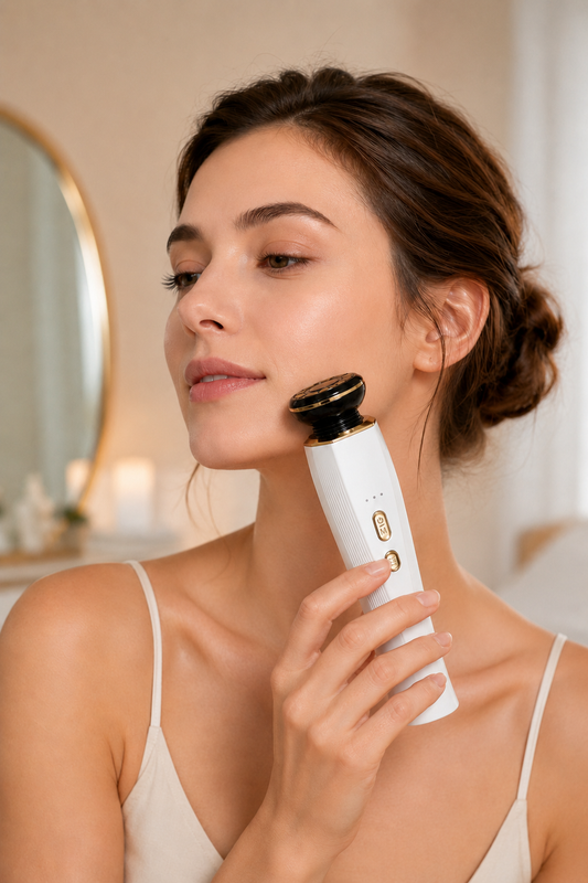 Facial and Neck Massage Skin Care Auxiliary Tool Beauty Instrument, Eye Massager, USB Charging Beauty Device, New Year's Gift