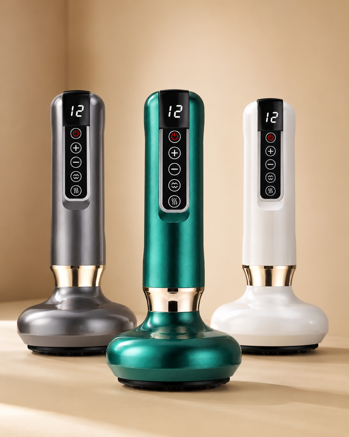 Smart Body Massager Vacuum Suction Device Cellulite Fat Burning Handheld Chinese Sculpting Heating Cups for Belly Back Massage