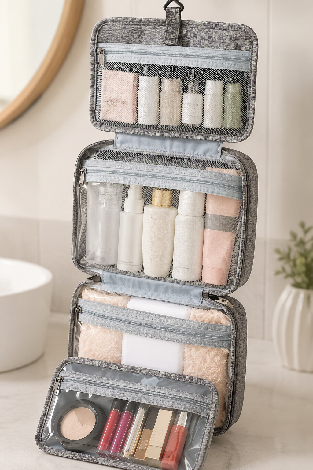 Hanging Travel Toiletry Organizer Bag
