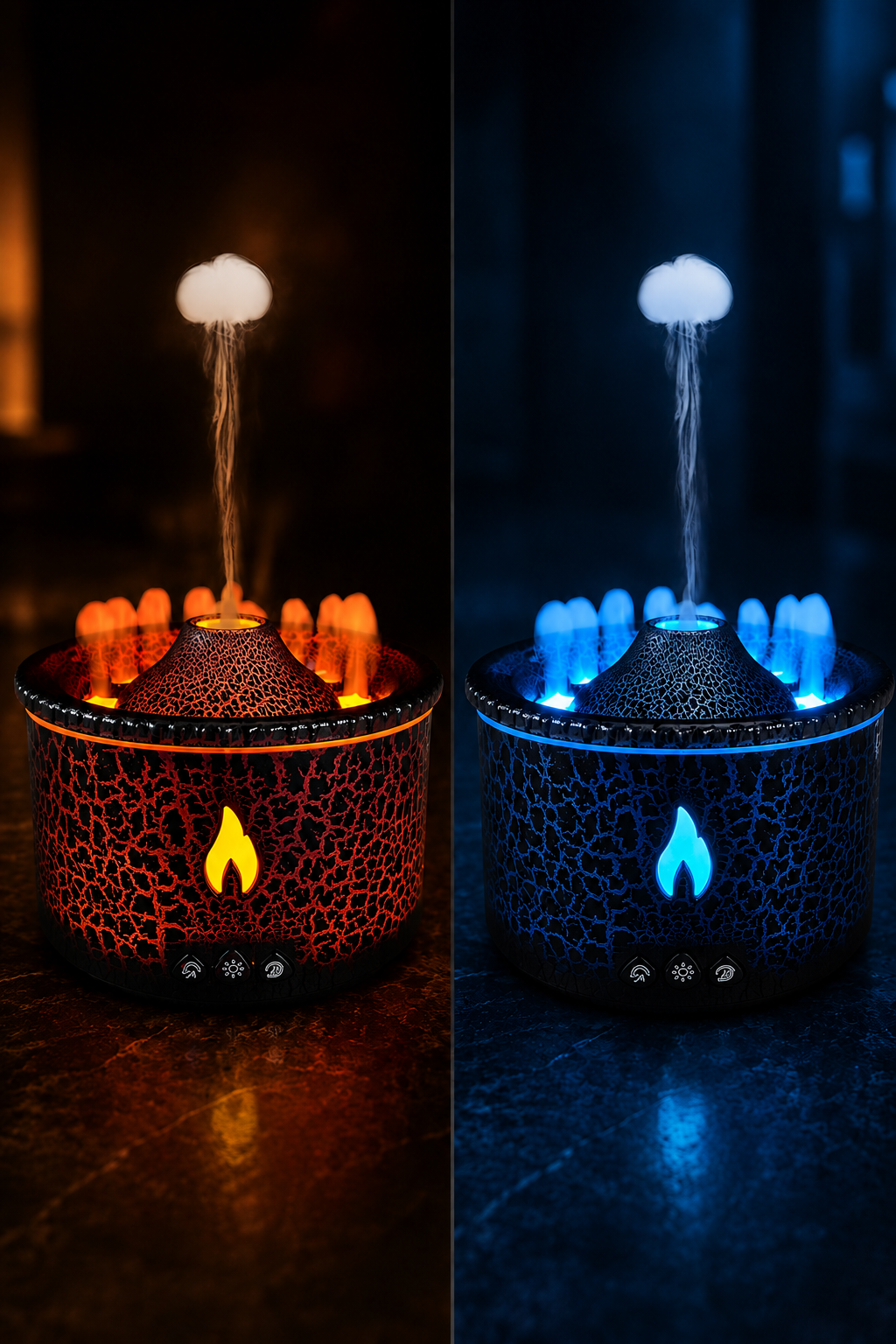 Volcanic Flame Aroma Diffuser & Humidifier