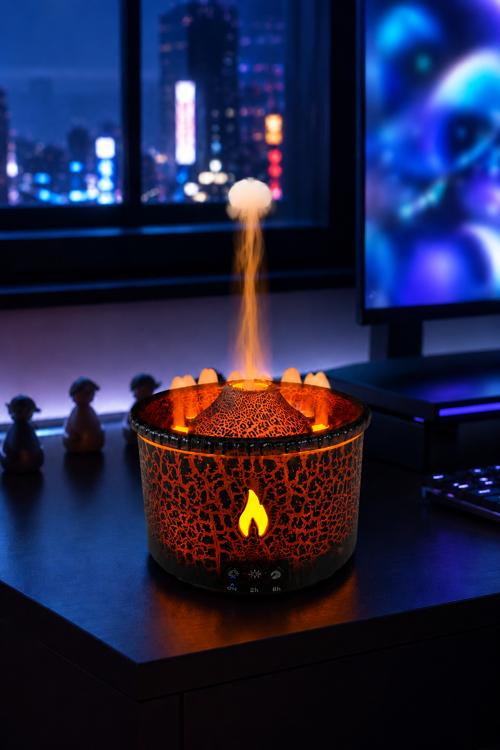 Volcanic Flame Aroma Diffuser & Humidifier