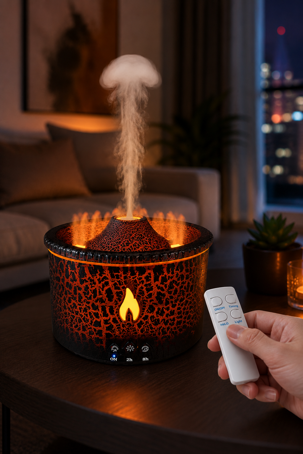 Volcanic Flame Aroma Diffuser & Humidifier