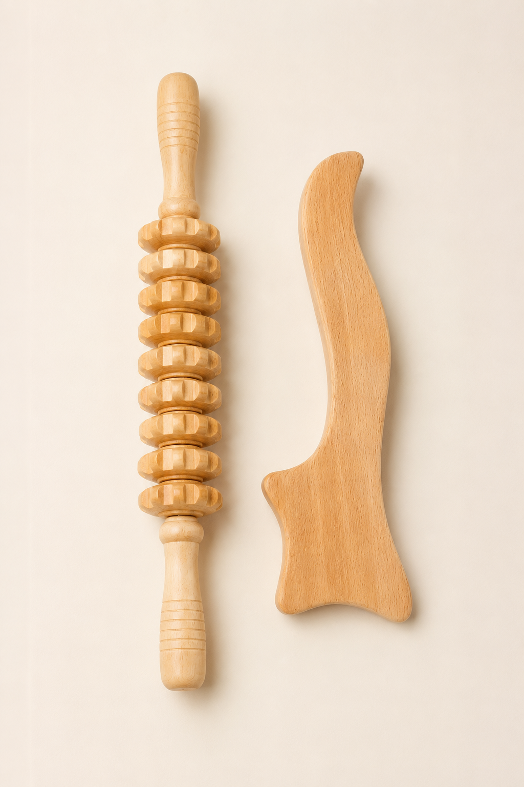 Wood Therapy Massage Tools Lymphatic Drainage Massager Body Sculpting Tools for Colombian Maderotherapy, Anti-Cellulite