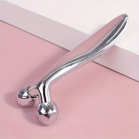 One Piece 3D Face Massager 360 Degree Rotating Face Eyes Massage Roller Handheld Y Shaped Face Beauty Tool Beauty Equipment